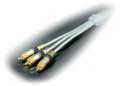 YUV Komponenten Kabel (YCbCr, YPbPr) argentum Koax  1,0m